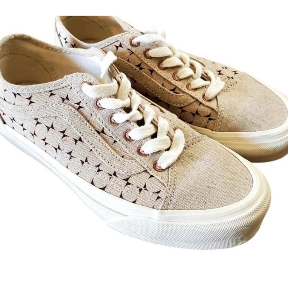 Vans Beige Canvas Women's size 7 Sneakers